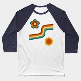 Groovy Vintage Nostalgic 60s Hippie Baseball T-Shirt